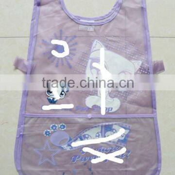 waterproof PVC children printing apron