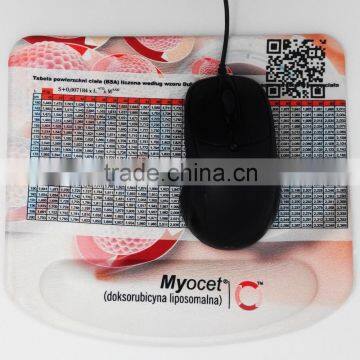 corporate giveaways: silicon gel wrist support mouse pad