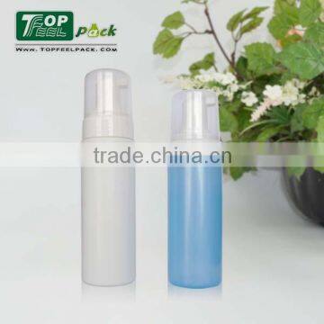 Plastic Round Cosmetic Foam Pump Bottle 100ml 120ml 150ml 180ml 200ml