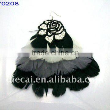 2011 hot sale feather carnival earrings