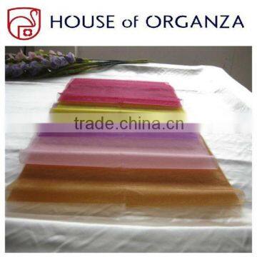 Colorful Organza Sheets for flower wrapping with hot cut edge