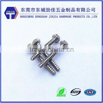 knurled head screw with cup head stainless steel M2*16