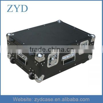 Black fireproof decorative panel aluminum shakeproof trolley tool case, ZYD-FL298