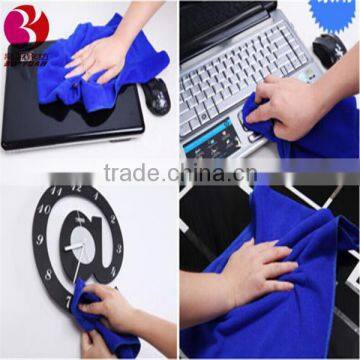 Blue Microfiber Household Wash Car Clean Wipe Cloth Cleaning Towel Super Soft