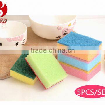 kitchen nylon heavy duty scouring pad with sponge