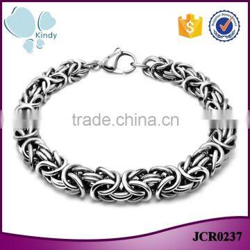 Kindy jewelry JCB0237 new design 316l stainless steel metal motorcycle chain bracelet                        
                                                                                Supplier's Choice