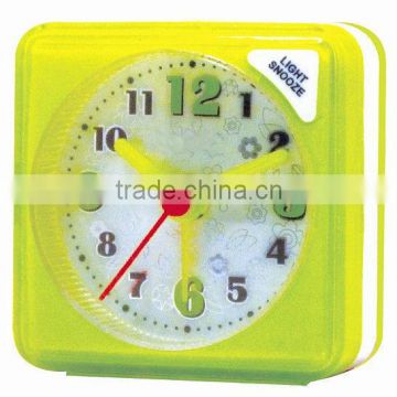 Mini desktop clock, cute alarm clock, children's alarm clock and nightlight