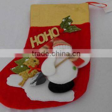 Lovely Christmas Sock With Snowman For Christmas Tree Decoration