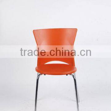 wholesale STACKABLE plastic armless restaurant dining chairs for small cafe 1054b