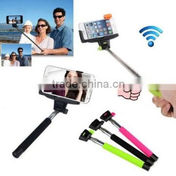 Extendable Self Selfie Stick Handheld Monopod +Clip Holder+Bluetooth Camera Shutter Remote Controller IOS And Android Smartphone