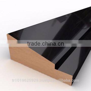 high gloss mdf decorative profile, moulding