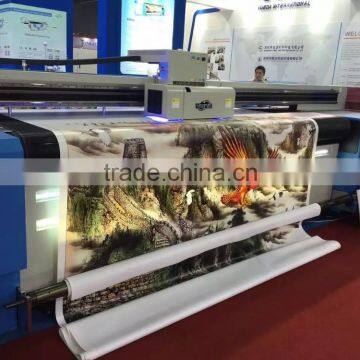 Hot sale Large width industrial head uv hybrid printer for arcylic PVC glass vinyl wall paper