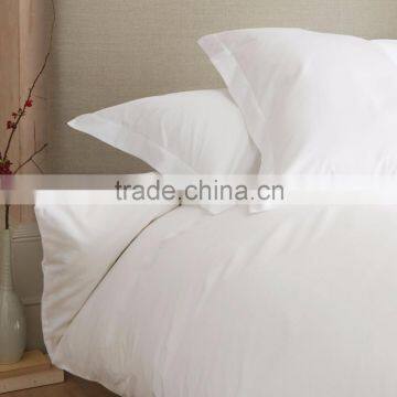 Plain white cotton bedding sets