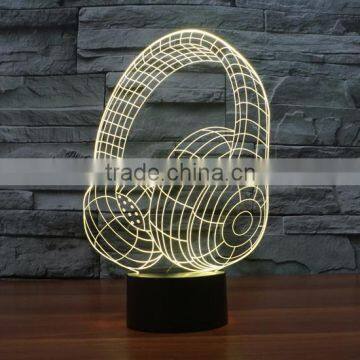 3D illusion bulbing LED Night Light 7 Color Change Touch Switch USB LED Table Desk Lamp Novelty Lighting for children
