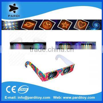 Promotional cheap paper 3d glasses paper diffraction glasses