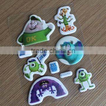 fashionable room decoration custom foam sticker sheet/3D pvc foam sticker