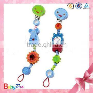 2015 New China Products for Sale Zhejiang Factory Promotion Gift High Quality Pacifier Clip Baby Wooden Pacifier Holder photo-2