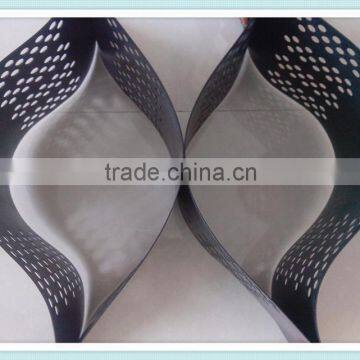 Perforated smooth HDPE geocell