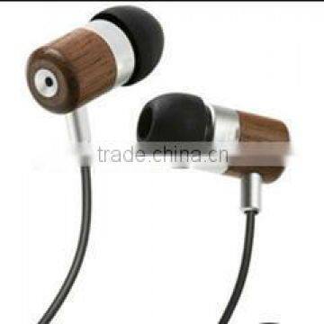 high quality wooden earbuds / headphone for MP3 /mobile handfree earphone                        
                                                Quality Choice