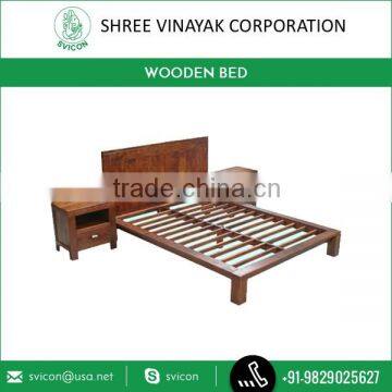 Latest Design Hand Made Sheesham Wooden Bed for Sale