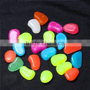 Colorful Man-made Pebbles Luminous Stone, Night Light Stones for Garden Walkway Decorative                        
                                                Quality Choice