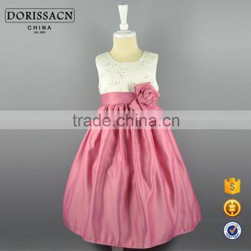 2016 New Model Girl Dress Have Blue/pink/red Color Boutique Girls Dresses for 2-16yrs Old Party Girls One Piece Dress Quality Choice photo-2