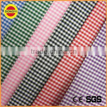 wholesale 100%cotton plaid shirt fabric of yarn dyed