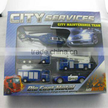 OEM city maintenance team toy,die cast city vehicle toy,vehicle toy set