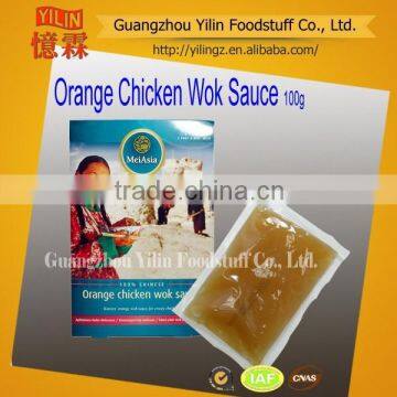 high quality 100g bag pack branded Chinese style Orange Chicken Sauce