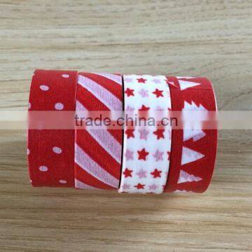 Repositionable Washi Tape, Dots and Stripe Christmas Select