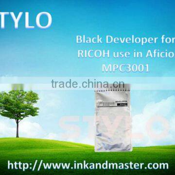 Black Developer for Ricoh use in Aficio MPC3001, professional and responsible manufacturer