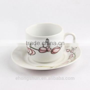 Hot sale coffee porcelain espresso cup set for home or cafe