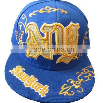heavy brushed cotton embroidery snapback hat,hip hop cap