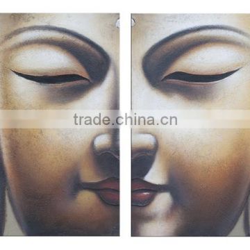 Popular Home Decoration Goods Buddha Head Oil Painting