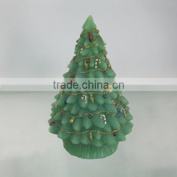 small indoor christmas electric flickering wax led trees