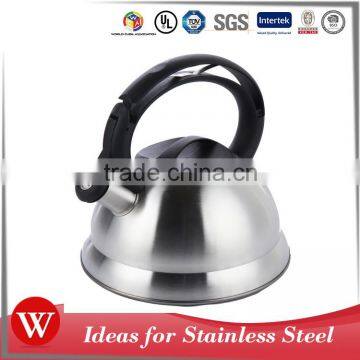 2.8L silver non electric stainless steel whistling kettle induction coffee kettle