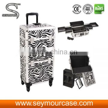 2 in 1 Rolling Trolley Make up Case