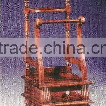 Valet with Drawers Mahogany Indoor Furniture.