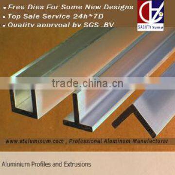 aluminium extruded channel with Kinds of surface colours and good price