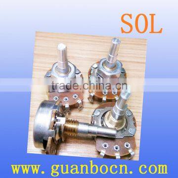 SOL--24mm potentiometer 5k potentiometer rotary alpha Potentiometer 24mm metal shaft potentiometer