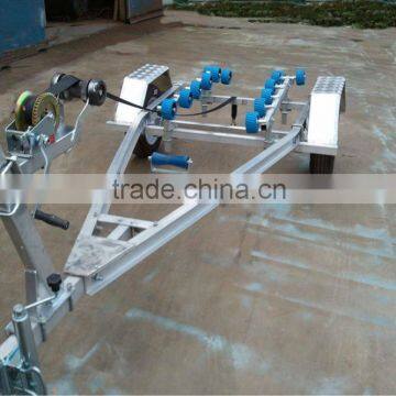 3.9m jet ski single axles aluminum Trailer with rollers