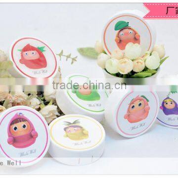 Circle shape contact lens cases, factory outlet round contact lens case travel kit