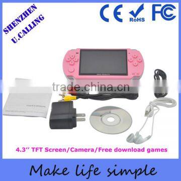 High quality kids 4.3inch game consoles support 32bit games with 2gb-16gb memory