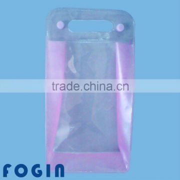 fashion transparent PVC Shampoo Bag with handle