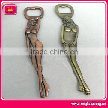 Unique and fashion design sexy metal bottle opener