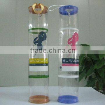 hair packaging tubes clear plastic hair extension tube