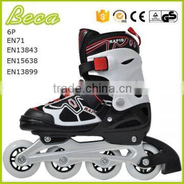 Foshan Manufacturer Wholesale 4 Colors PU Wheel Red Inline Skate Shoes With Flashing photo-2
