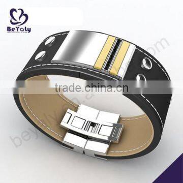 China Manufacturer 2015 latest stainless steel bike chain bracelet