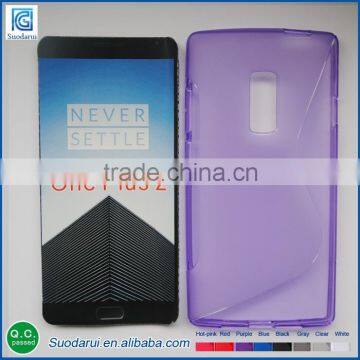 Mix Colors TPU Cell Phone Case For One Plus 2 X-line Soft Gel Cover