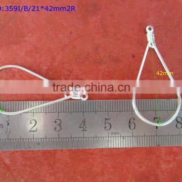 Silver Color Metal Teardrop Ear Loop